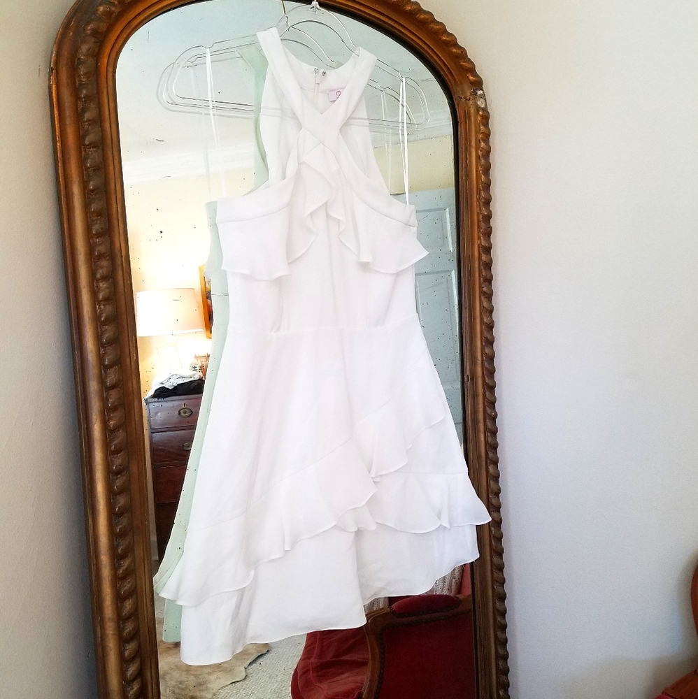 Parker white ruffle dress - Picture 4 of 7